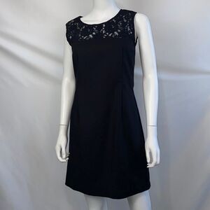 Cacharel Black with Lace Detail Dress